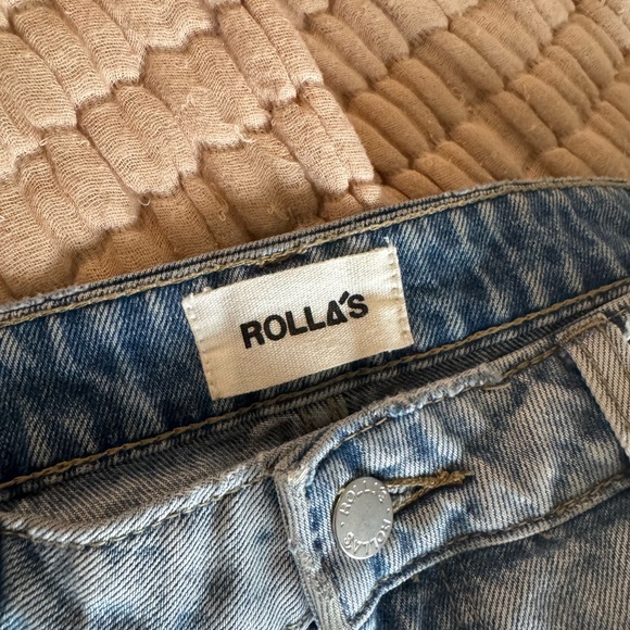 Rolla’s cropped high rise wide leg cropped jeans denim - Picture 6 of 7